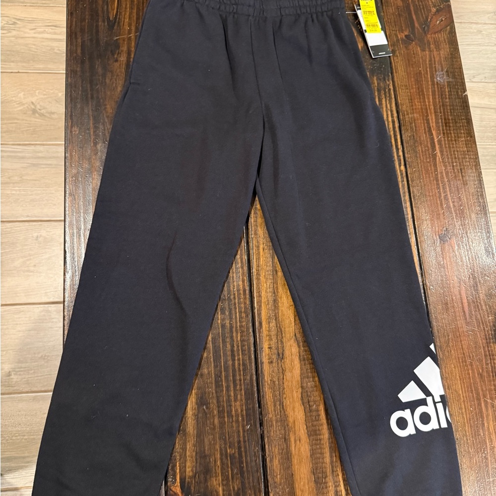 Adidas girl Black Fleece Jogger Pants